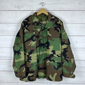 Military Camo Field Woodland Jacket Medium Short